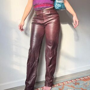 Vintage 70s Leather Pants by Samuel Robert by Peter Hatsi Androu